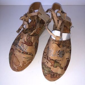 Alviero Martini 1st Classe Map Shoes
